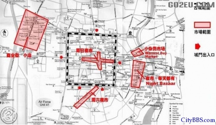 清迈地图 清迈旅游、商业、交通地图大全