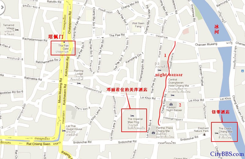 清迈地图 清迈旅游、商业、交通地图大全