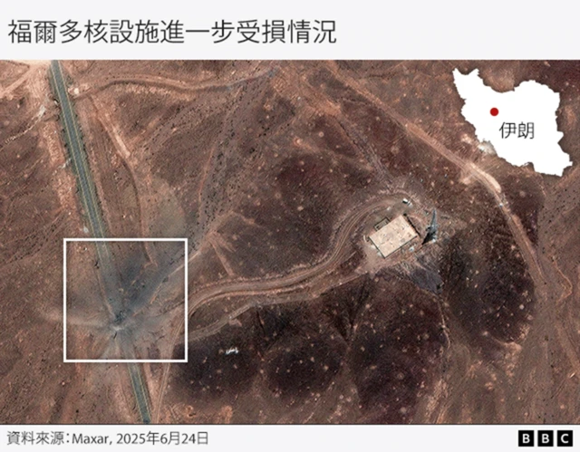 部分卫星影像中可见的大量灰尘，可能反映出地表下方的破坏程度